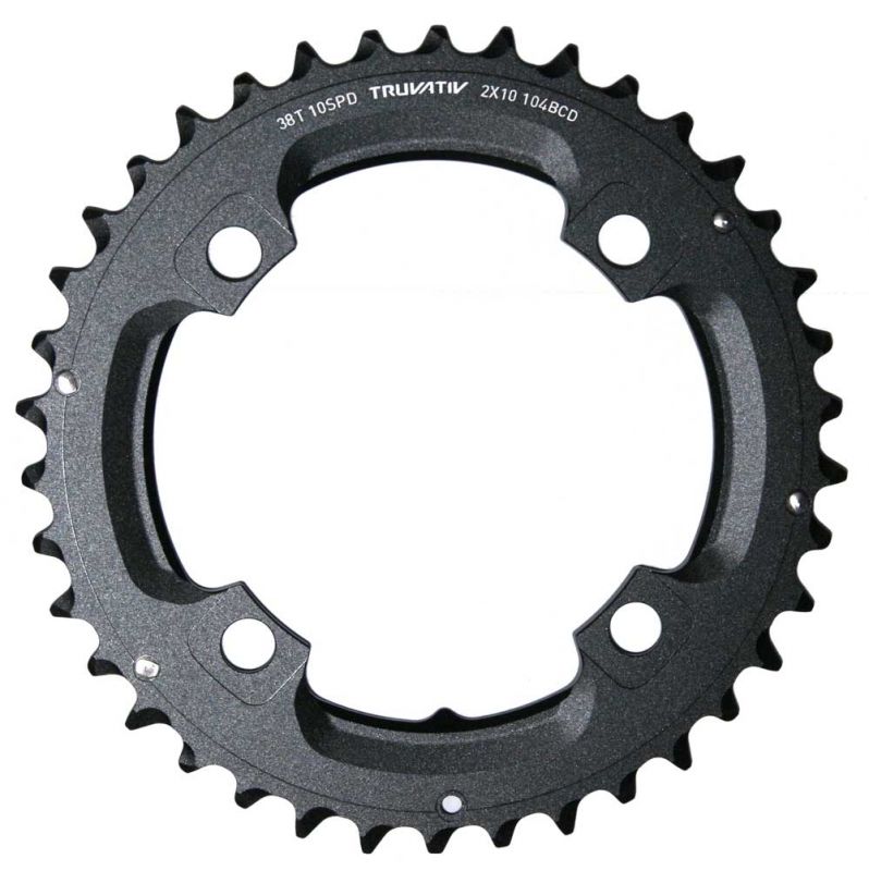 Coroa Truvativ 38T 104mm alumínio preto