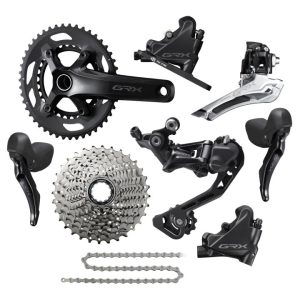 Conjunto de grupos Shimano GRX RX400 Grupo 2x10 velocidades - 165mm