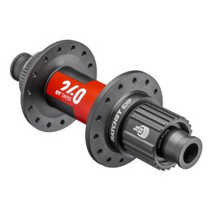DT SWISS 240 EXP Classic Center Lock 12x148 mm BOOST Eixo passante | Cubo livre Shimano Micro Spline 28 furos